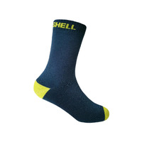 DexShell Waterproof Ultra Thin Children Socks - Navy & Lime Yellow